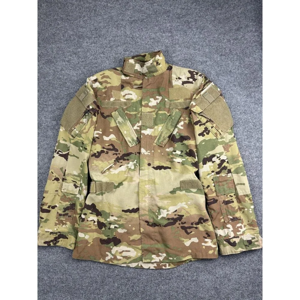 US Army ACU OCP Combat‎ Jacket Mens Medium Long Camouflage Tactical GL/PD 14-04A